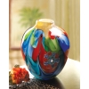 FLORAL FANTASIA ART GLASS VASE