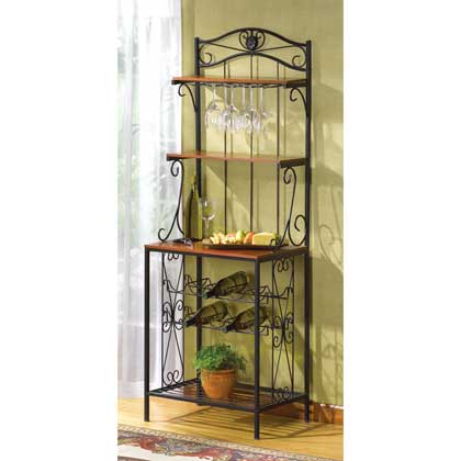 Baker's Style Wine and Glass Rack