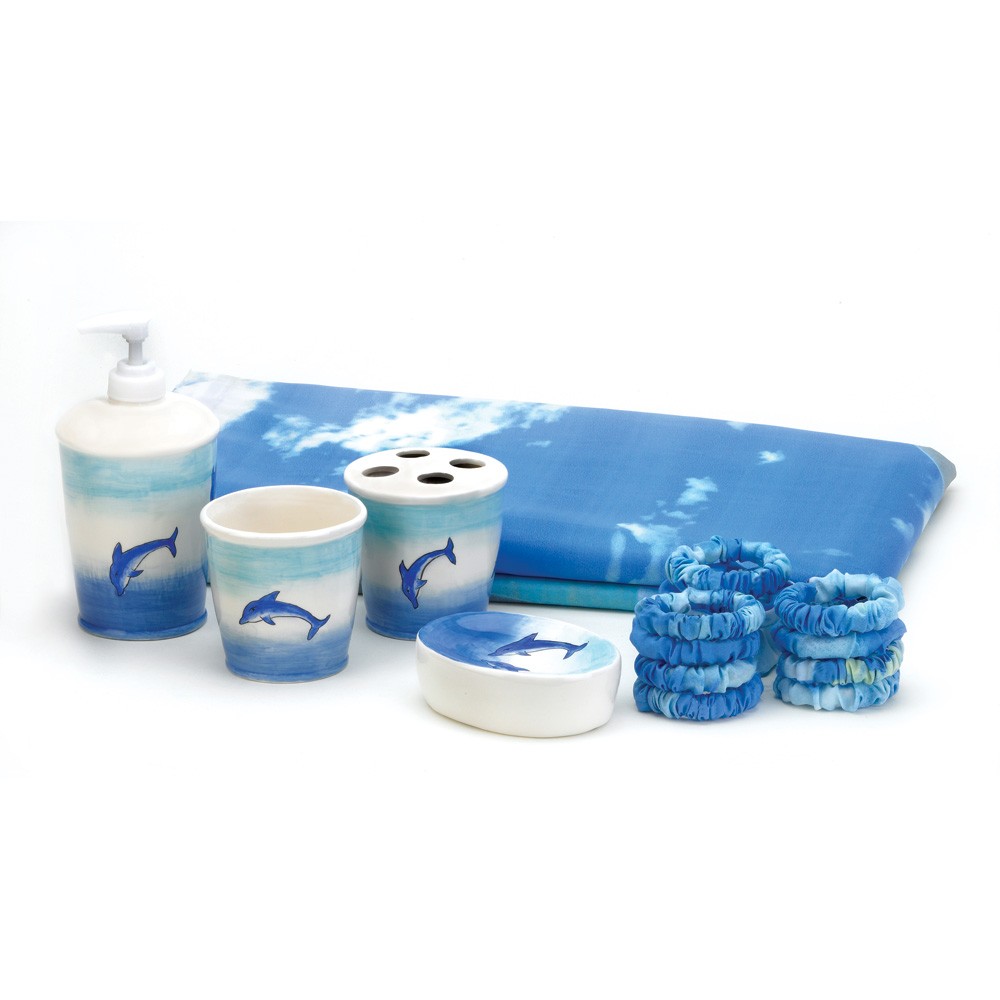 DOLPHIN 6 PC BATHROOM SET